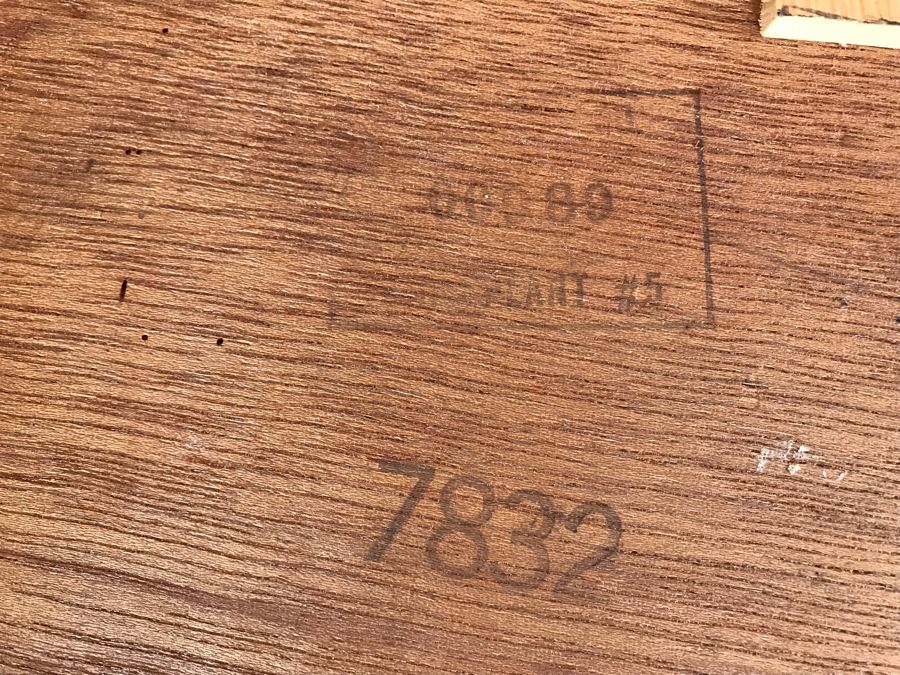 Mid-Century Modern Desk (Upper Left Drawer Pull Is Cracked) [Photo 10]