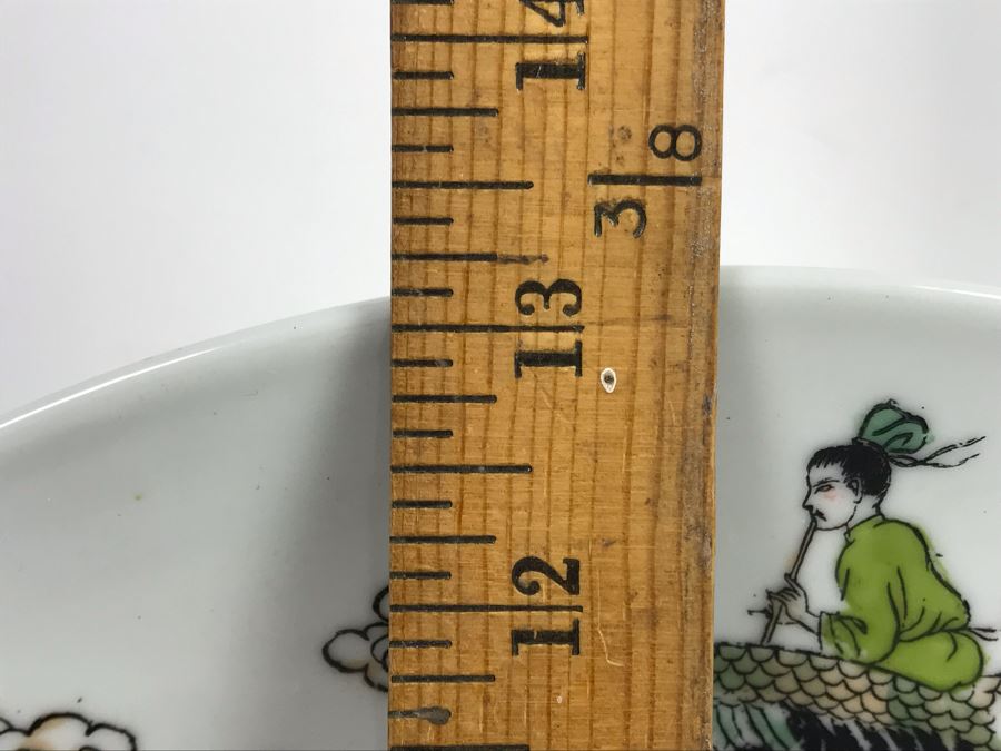 Old Chinese Hand Painted Porcelain Plate 13'R [Photo 10]