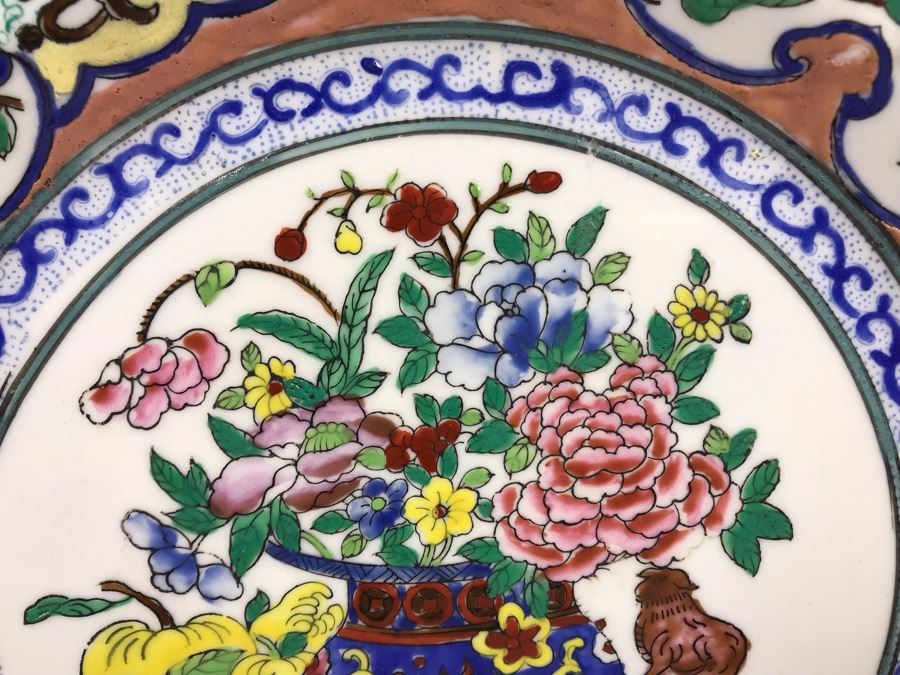 Signed Handpainted Chinese Plate 9.5'W [Photo 5]
