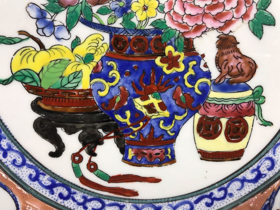 Signed Handpainted Chinese Plate 9.5'W [Photo 6]
