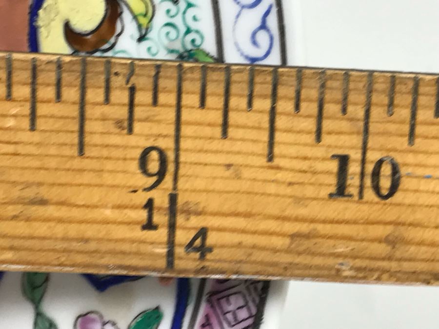 Signed Handpainted Chinese Plate 9.5'W [Photo 13]