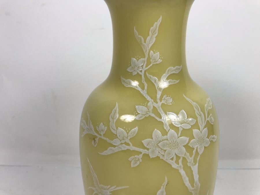 Signed Vintage Asian Vase 12'H [Photo 3]