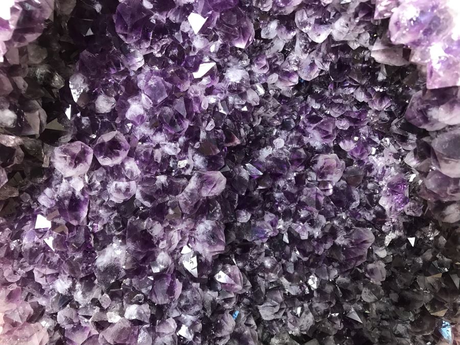 Stunning Large Amethyst Geode 19.5'H With Acrylic Clear Stand Retails $1,500 [Photo 28]