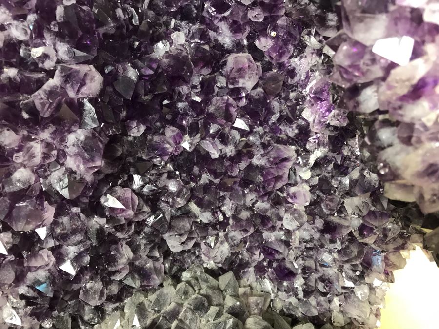 Stunning Large Amethyst Geode 19.5'H With Acrylic Clear Stand Retails $1,500 [Photo 9]