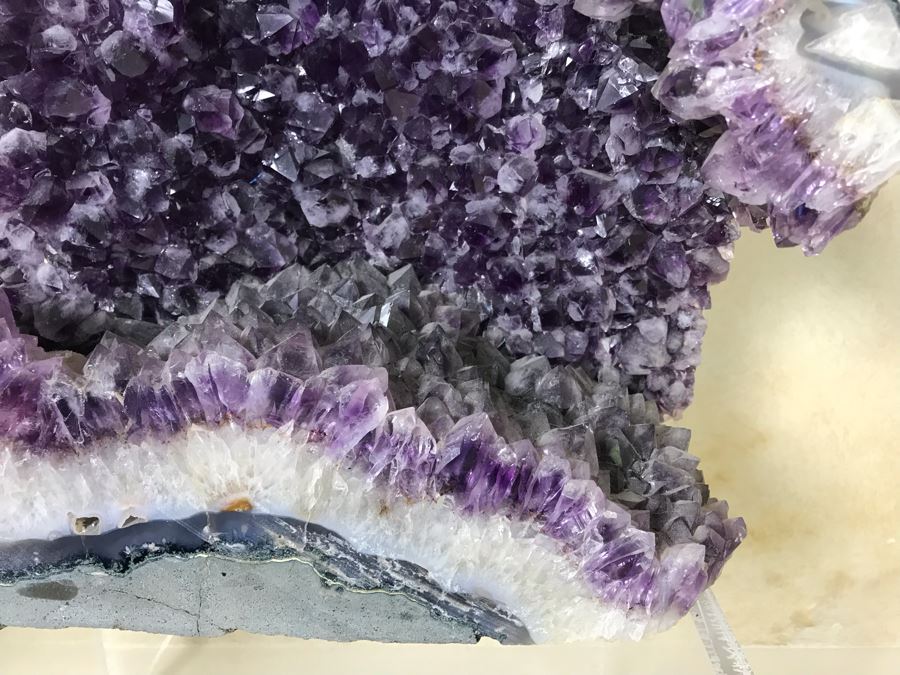 Stunning Large Amethyst Geode 19.5'H With Acrylic Clear Stand Retails $1,500 [Photo 10]