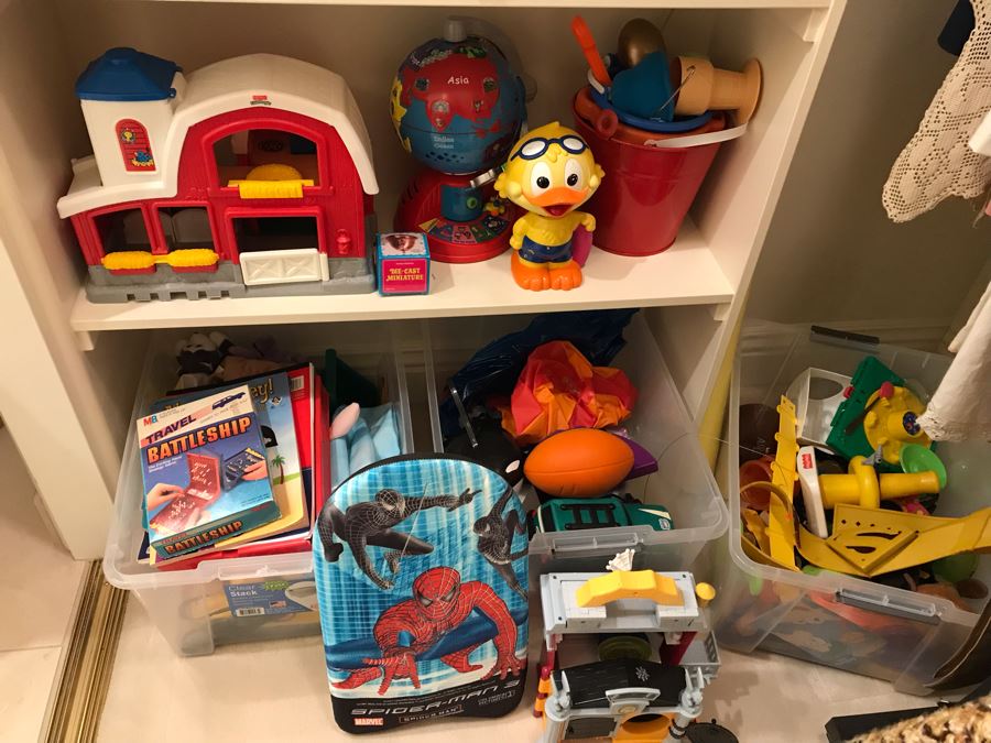 Various Toys, Board Games, World Globe, Toy Lot - See Photos [Photo 2]