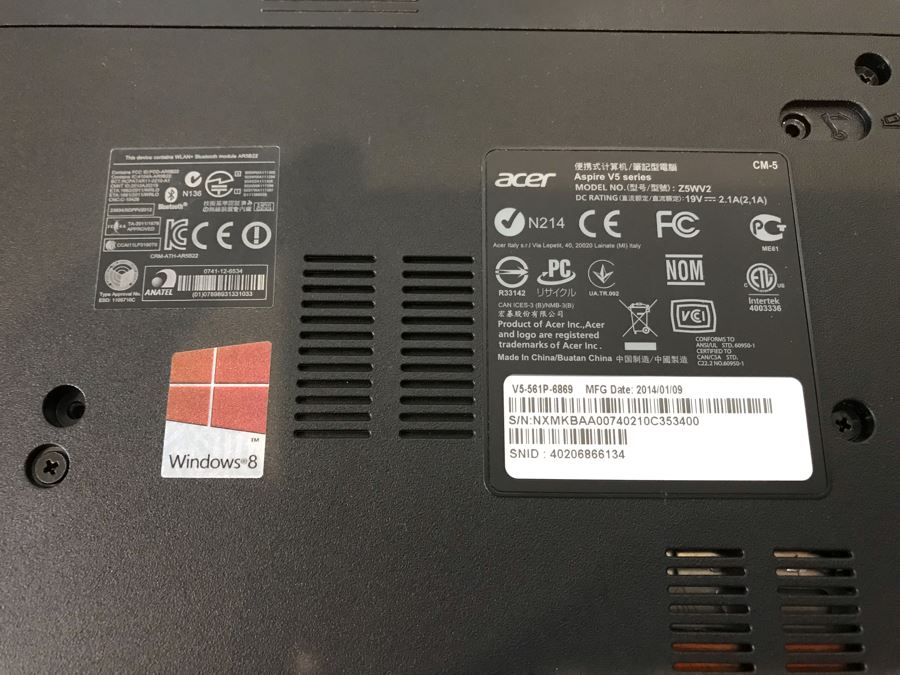 Acer Aspire V5 Series Laptop Computer [Photo 6]