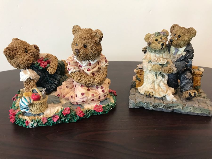 Limited Edition Boyds Bears & Friends Figurine And LE The Windsor Bears Of Cranbury Commons Figurine [Photo 1]