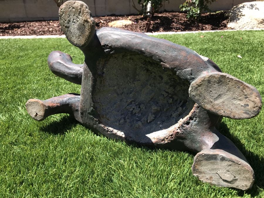 Turtle Cement Garden Statuary - Slight Chip (See Photos) [Photo 5]