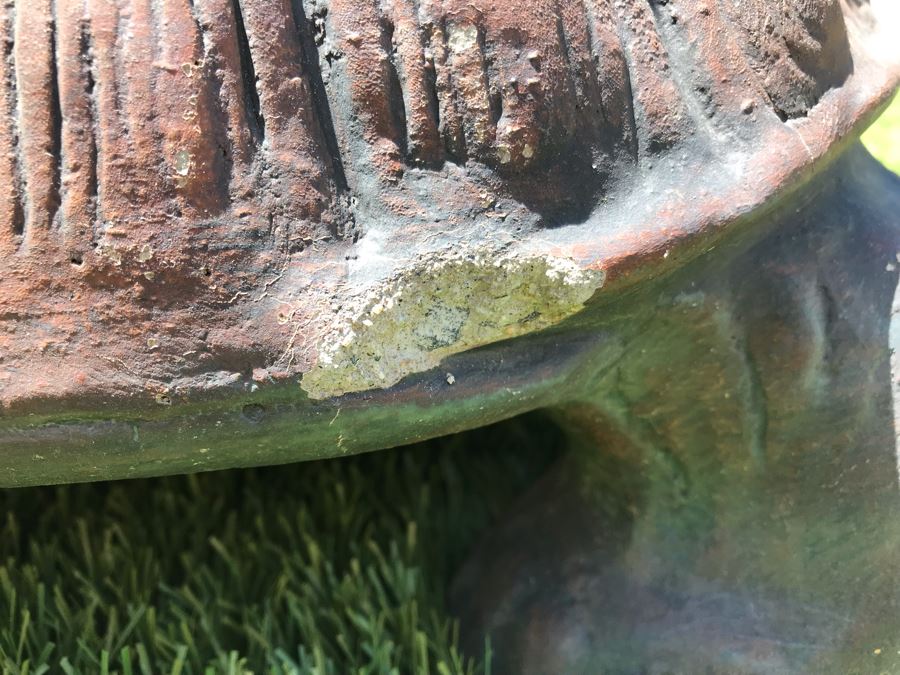 Turtle Cement Garden Statuary - Slight Chip (See Photos) [Photo 4]