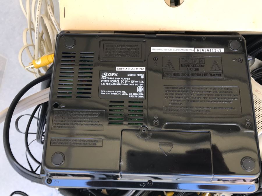 Various Electronics And Cables Including Portable DVD Player, Wireless Speakers, Voice Cassette Recorder - See Photos [Photo 5]