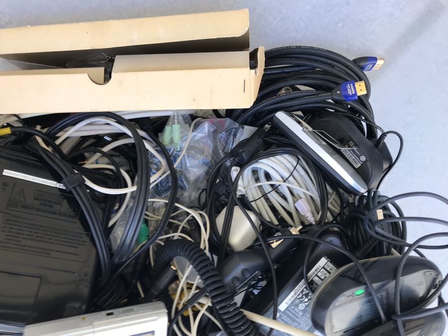 Various Electronics And Cables Including Portable DVD Player, Wireless Speakers, Voice Cassette Recorder - See Photos [Photo 10]