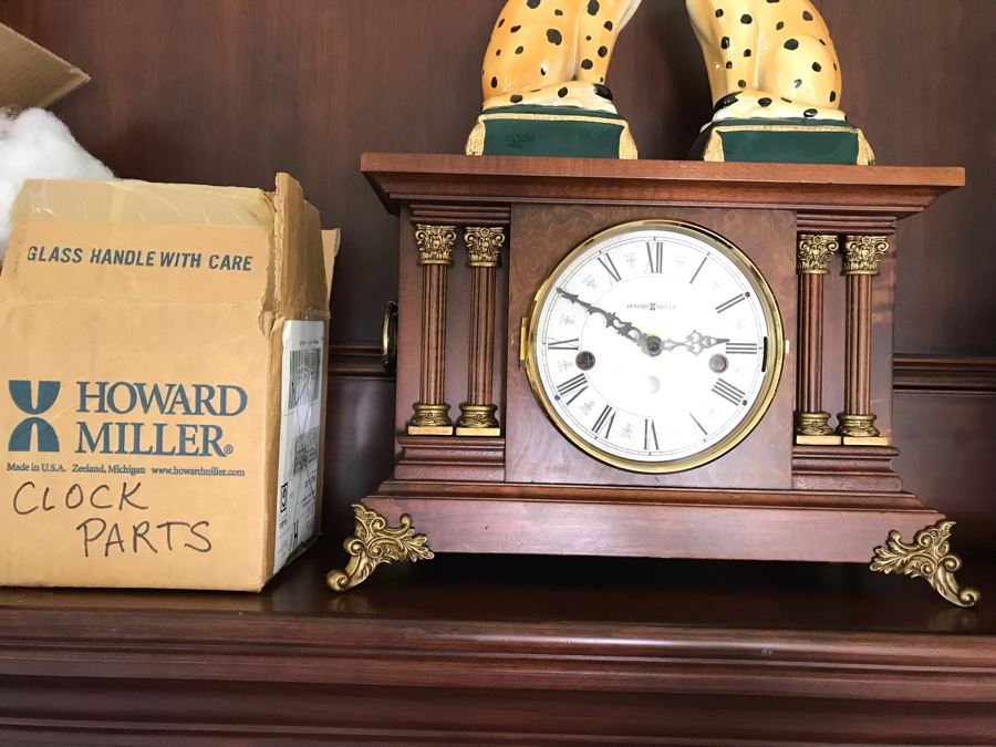 Howard Miller Mantle Clock - It's Been Factory Electrified But Have Mechanical Clock Components To Convert Back [Photo 2]