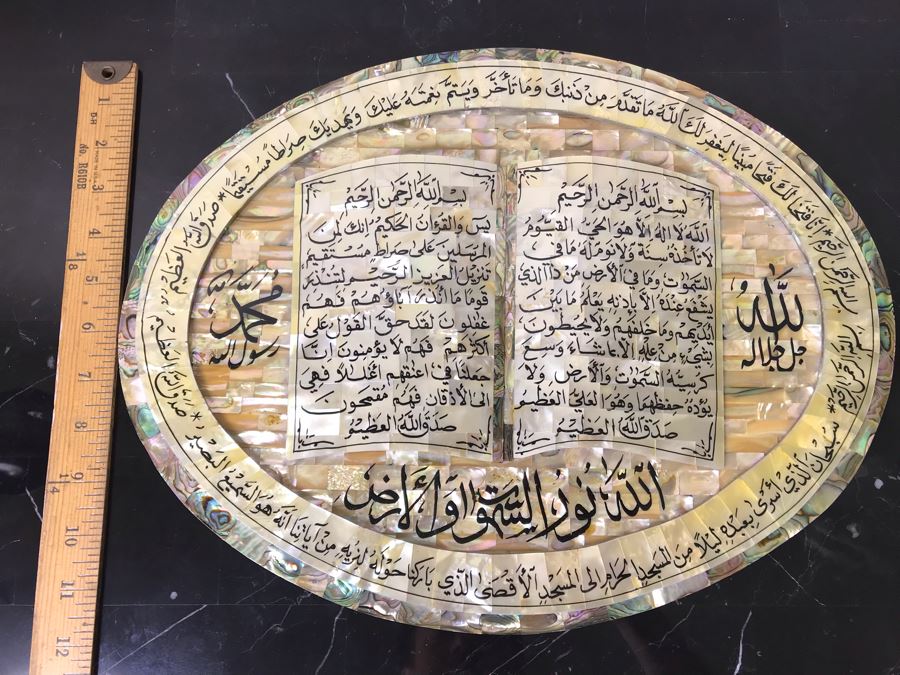 Mother Of Pearl Religious Wall Plaque Home Decor [Photo 9]