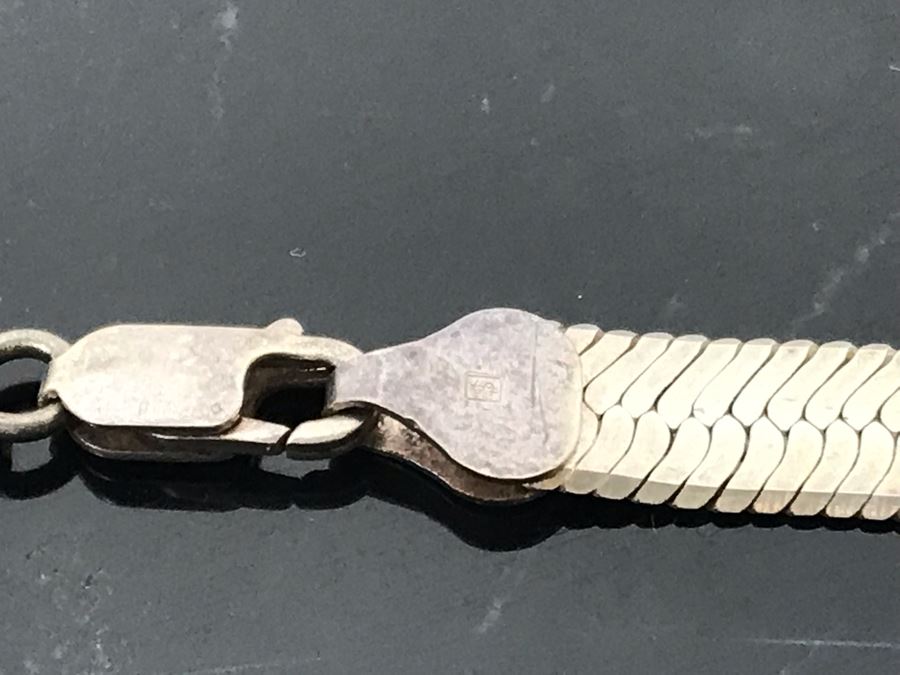 Sterling Silver Jewelry Lot: Pair Of Earrings, Bracelet, Stunning Pendant And Necklace 79g Total Weight [Photo 11]