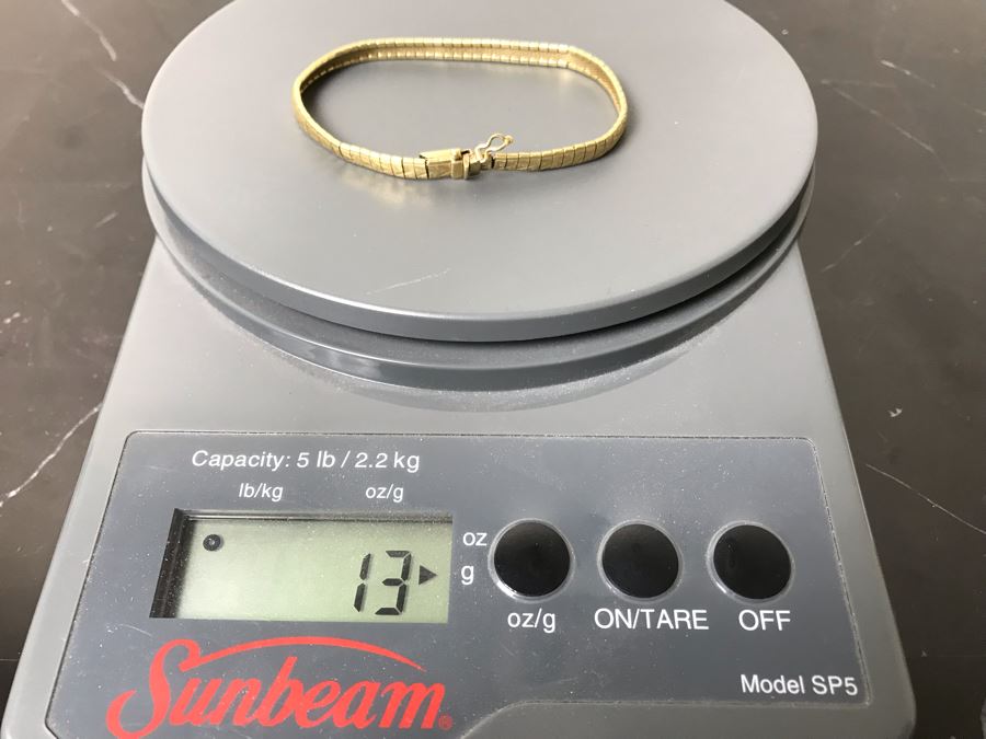 14K Gold Ladies Bracelet 13g $310MW [Photo 8]