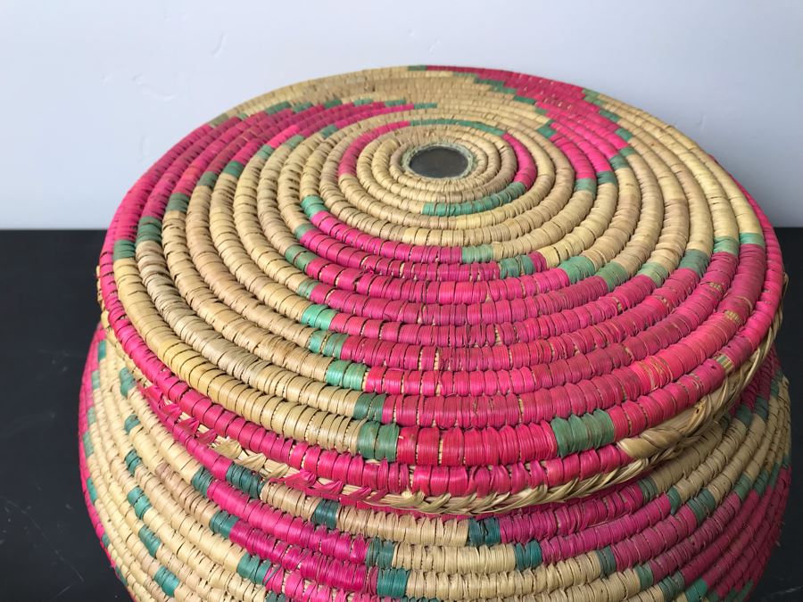 Snake Charmer Hand Woven Basket Boho 5'H X 15'W [Photo 5]