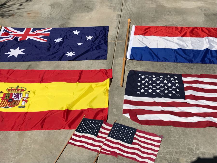 Various International Flags Lot [Photo 1]