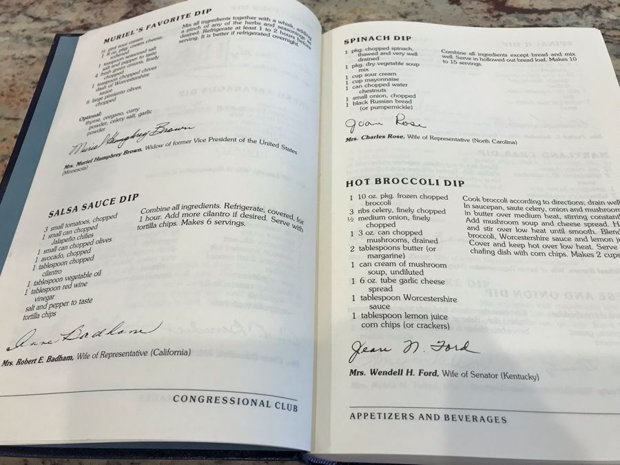 The Congressional Club Cook Book 11th Edition 1987 [Photo 7]
