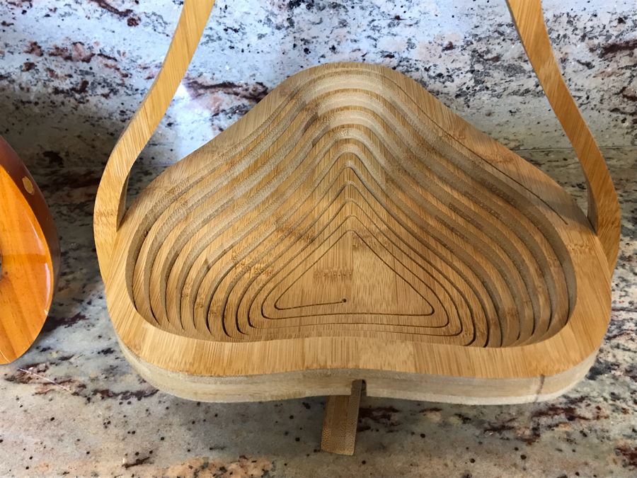 Pair Of Accordion Trivet Transforming Stand Bowls [Photo 5]