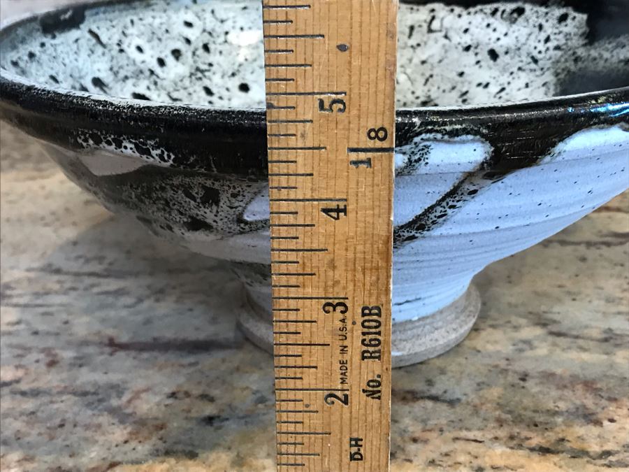 Signed Art Pottery Bowl Signed Wylie 11'W X 4.5'H [Photo 12]