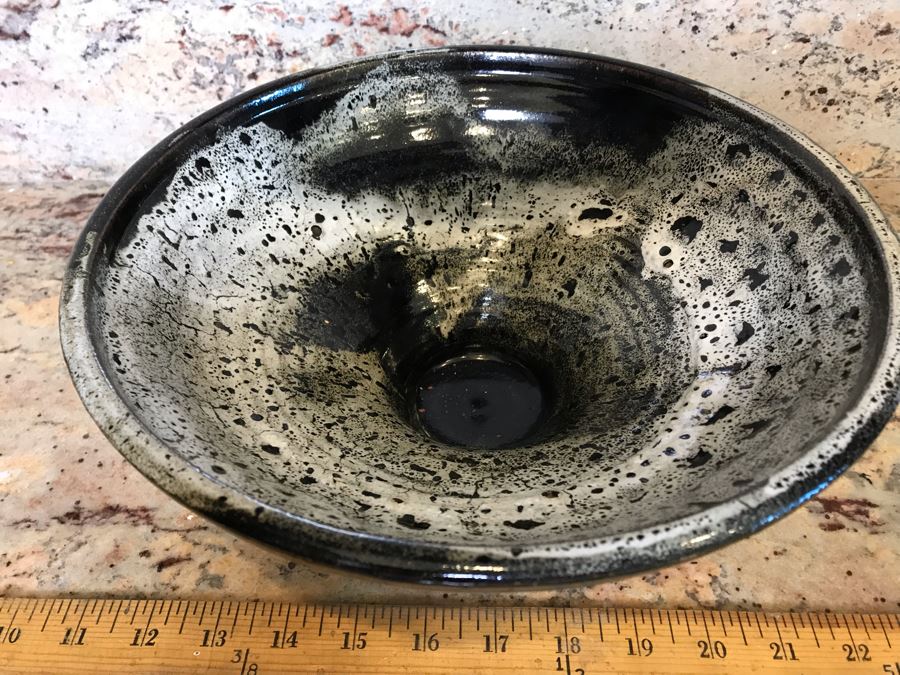 Signed Art Pottery Bowl Signed Wylie 11'W X 4.5'H [Photo 3]