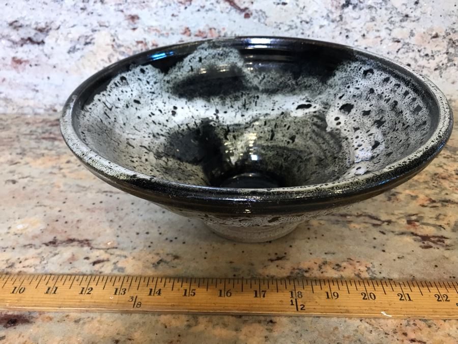 Signed Art Pottery Bowl Signed Wylie 11'W X 4.5'H [Photo 2]
