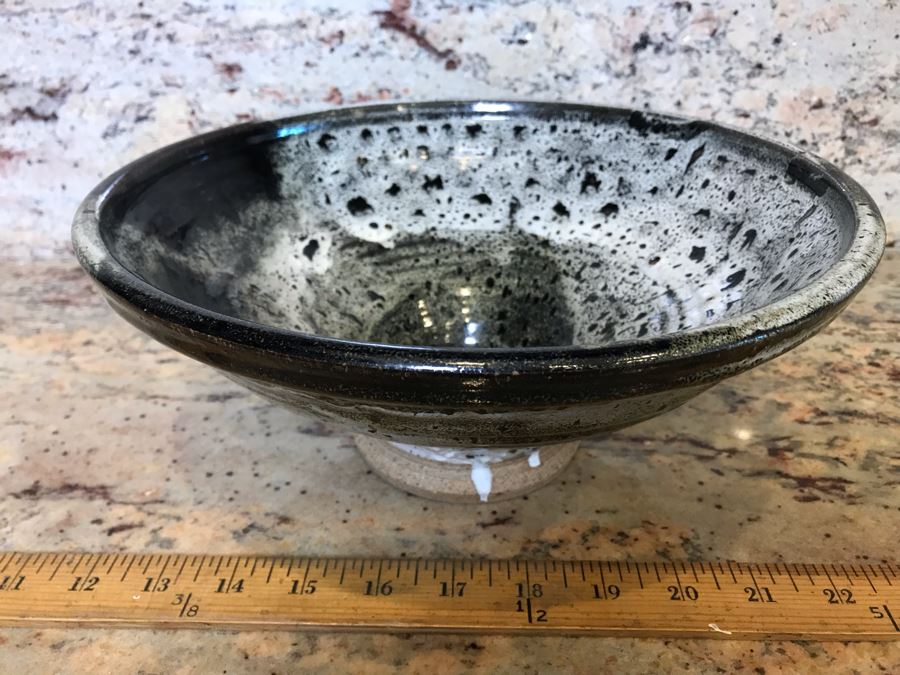 Signed Art Pottery Bowl Signed Wylie 11'W X 4.5'H [Photo 6]