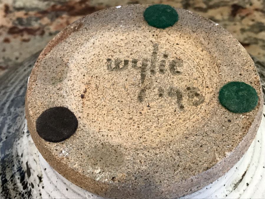 Signed Art Pottery Bowl Signed Wylie 11'W X 4.5'H [Photo 8]
