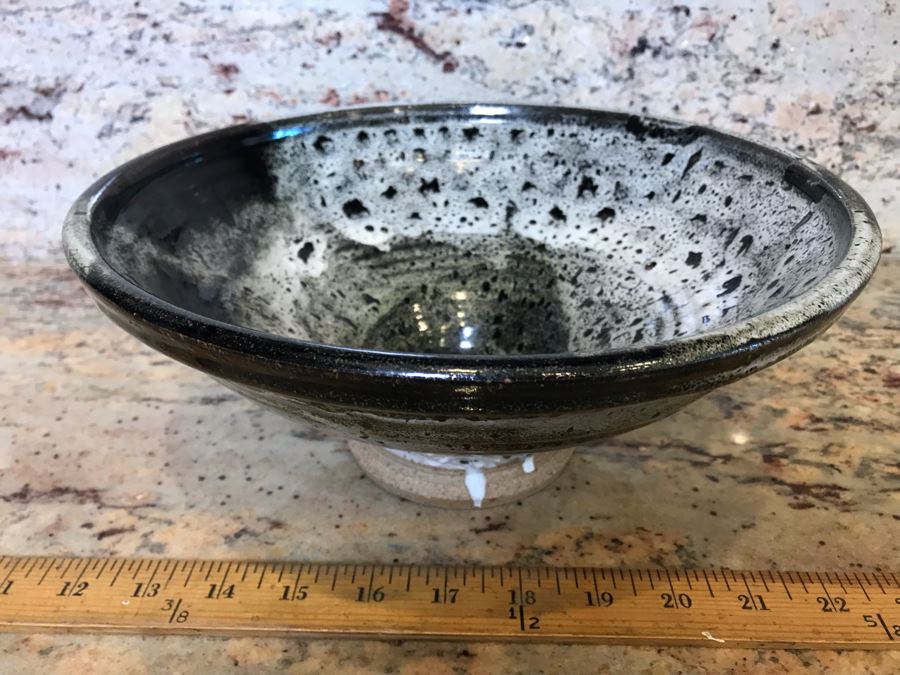 Signed Art Pottery Bowl Signed Wylie 11'W X 4.5'H [Photo 5]