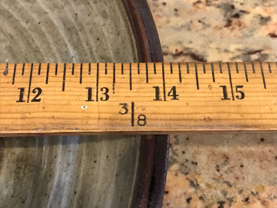 Signed Art Pottery Bowl Signed Wylie 14'W X 3'H [Photo 9]