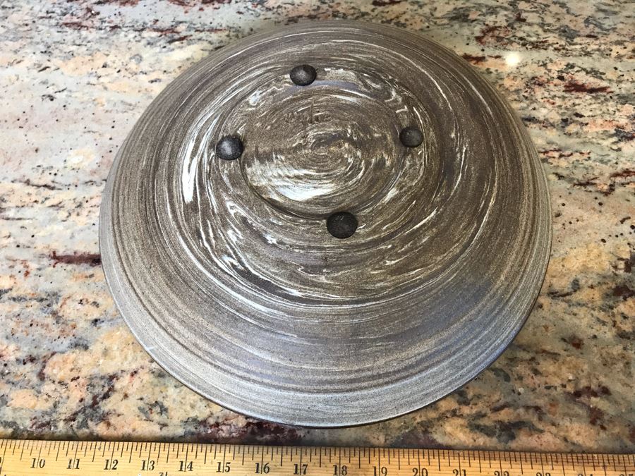 Signed Art Pottery Bowl Signed Wylie 14'W X 3'H [Photo 6]