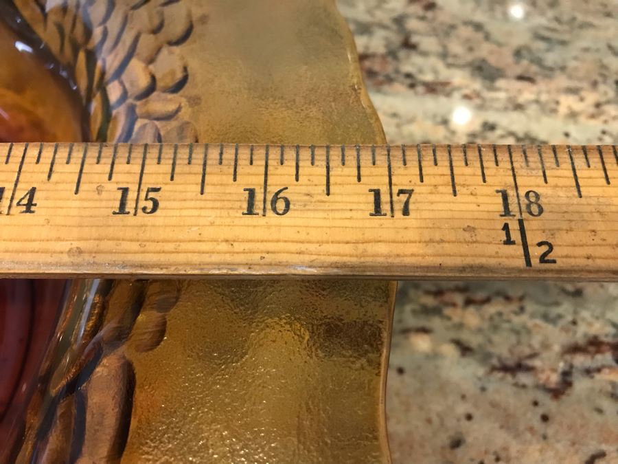 Amber Glass Bowl 17'W [Photo 7]