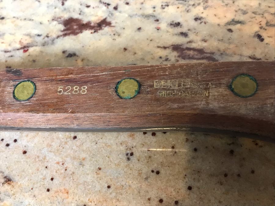 Heavy Duty Vintage Dexter Meat Cleaver Butchers Knife 14'L [Photo 4]