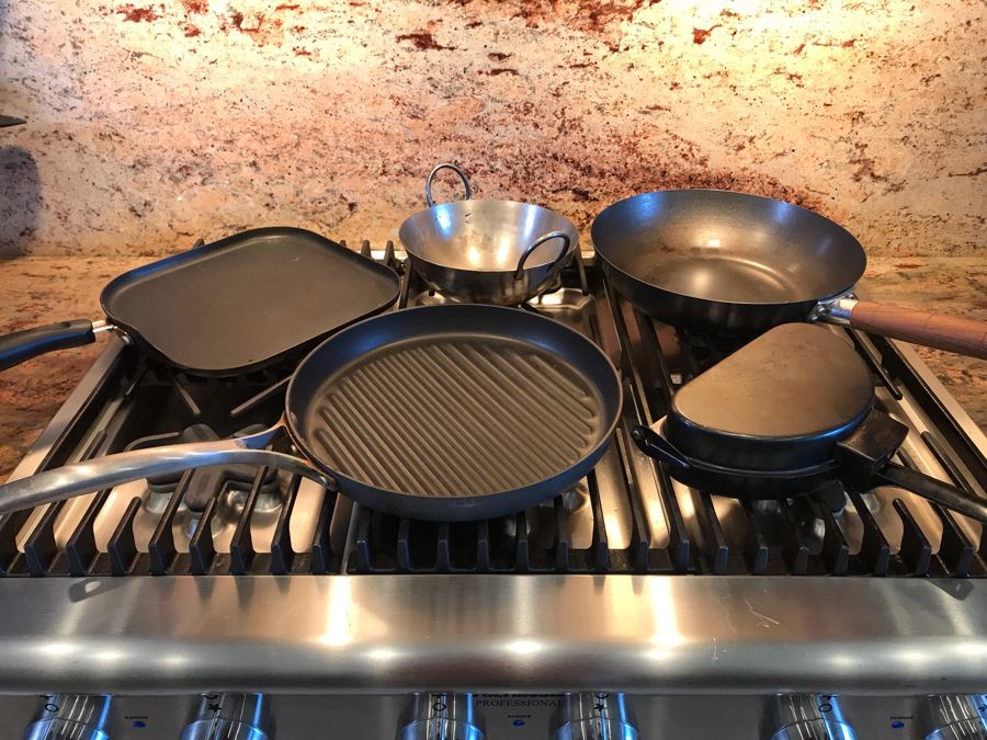 Skillet Pans And Wok Lot