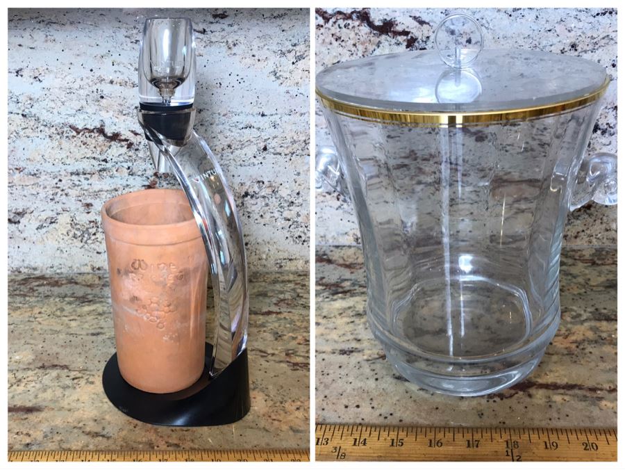 Ice Bucket And Vinturi Wine Aerator With Wine Bucket