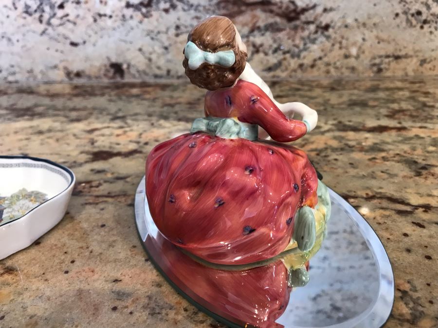 Royal Doulton Figurine HN 2617 Home Again And Wedgwood Bone China Chinese Legend Trinket Dish Bowl [Photo 4]