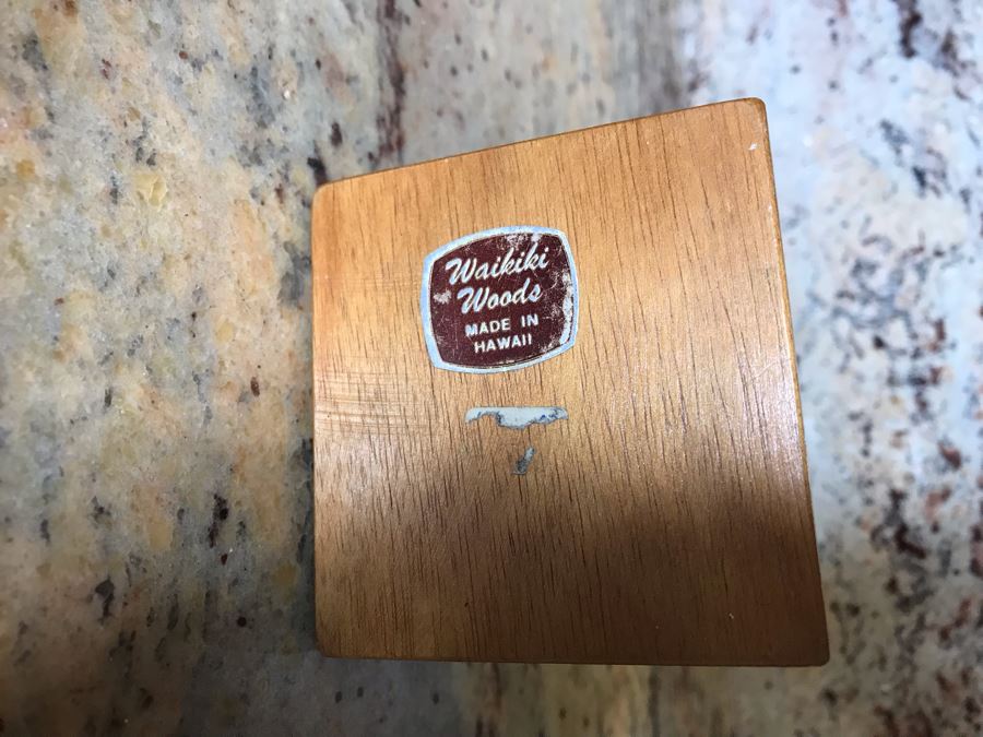 Handmade Carved Wooden Sailfish From Waikiki Woods Made In Hawaii And Hand Painted Desert Scene Ceramic From AZ [Photo 4]