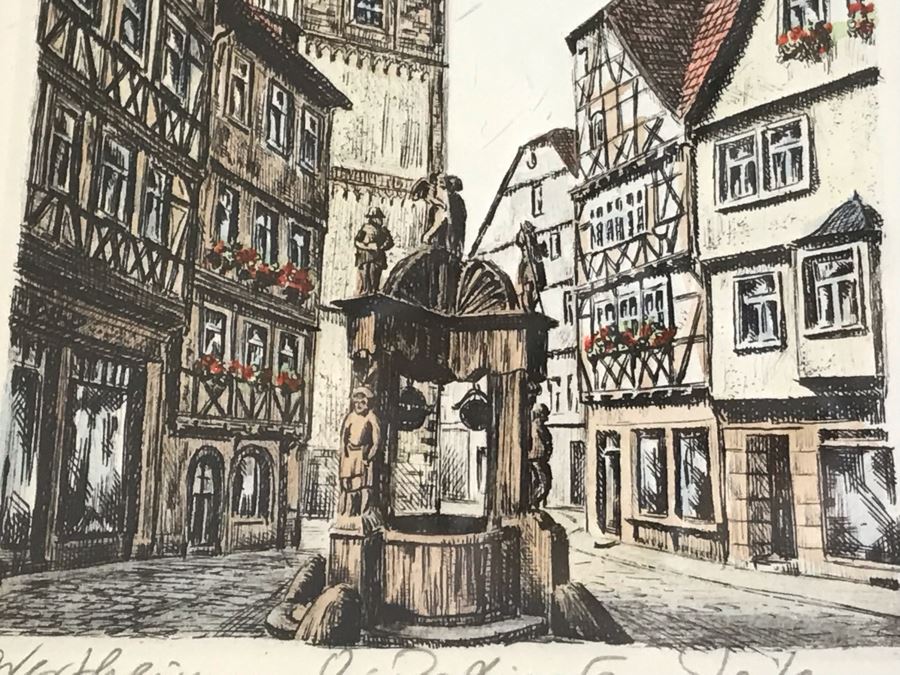 Print Of Wertheim Signed By Artist 6'W X 8'H [Photo 6]