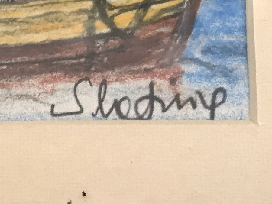 Original Signed Artwork Of Croatian Town Of Split Signed By Artist 16'W X 13.5'H [Photo 6]