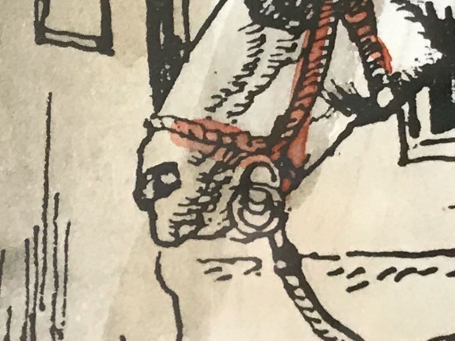 Original Pen And Ink Watercolor Painting Signed By Artist 14' X 17.5' [Photo 15]