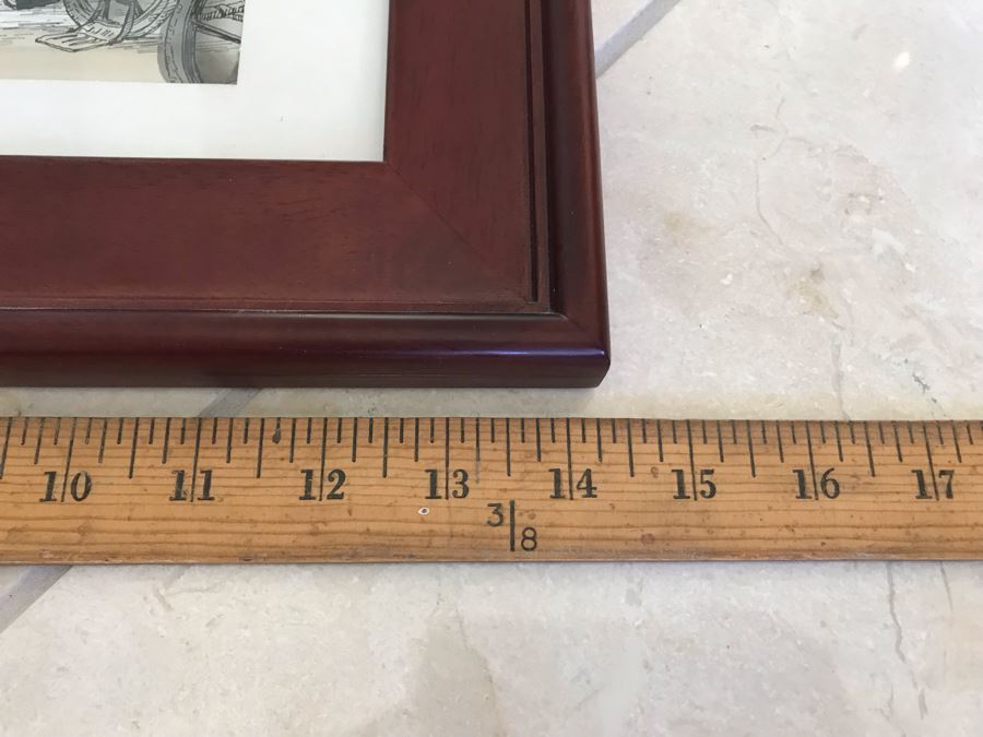 Original Pen And Ink Watercolor Painting Signed By Artist 14' X 17.5' [Photo 17]