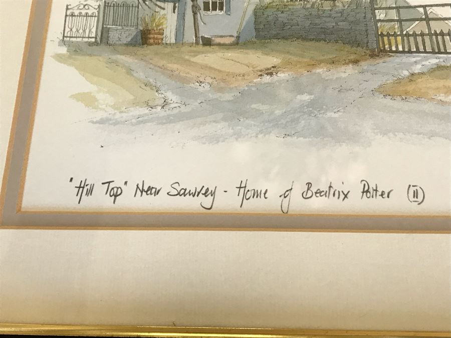 Pair Of Framed Prints Including Print Of The Home Of Beatrix Potter By Geoffrey Cowton And Amsterdam Print [Photo 4]