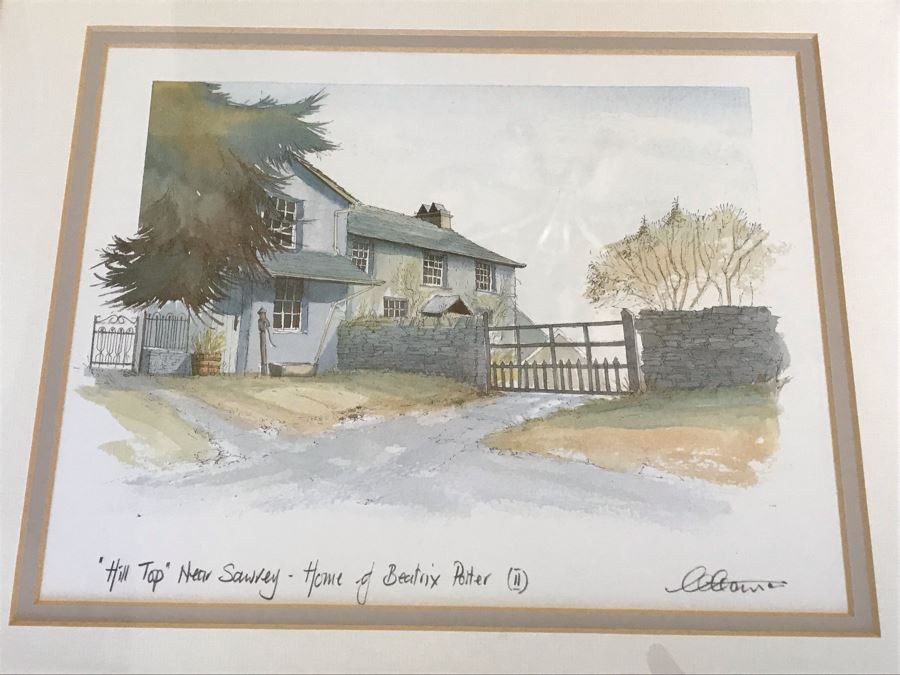 Pair Of Framed Prints Including Print Of The Home Of Beatrix Potter By Geoffrey Cowton And Amsterdam Print [Photo 3]