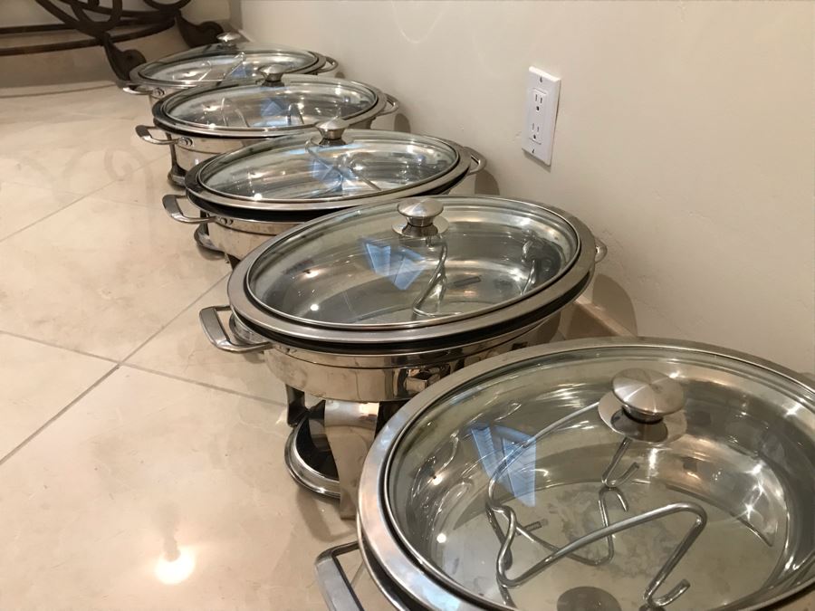 Set Of (5) Tramontina Stainless Steel Chafing Dish [Photo 5]