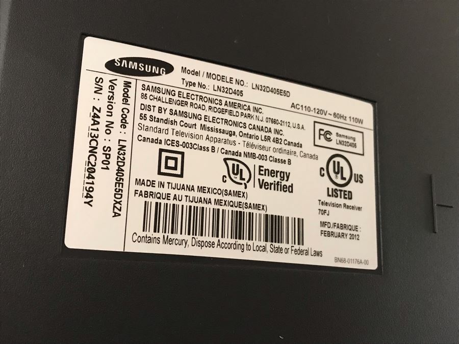 Samsung LCD 32' TV Model LN32D405E5D [Photo 4]
