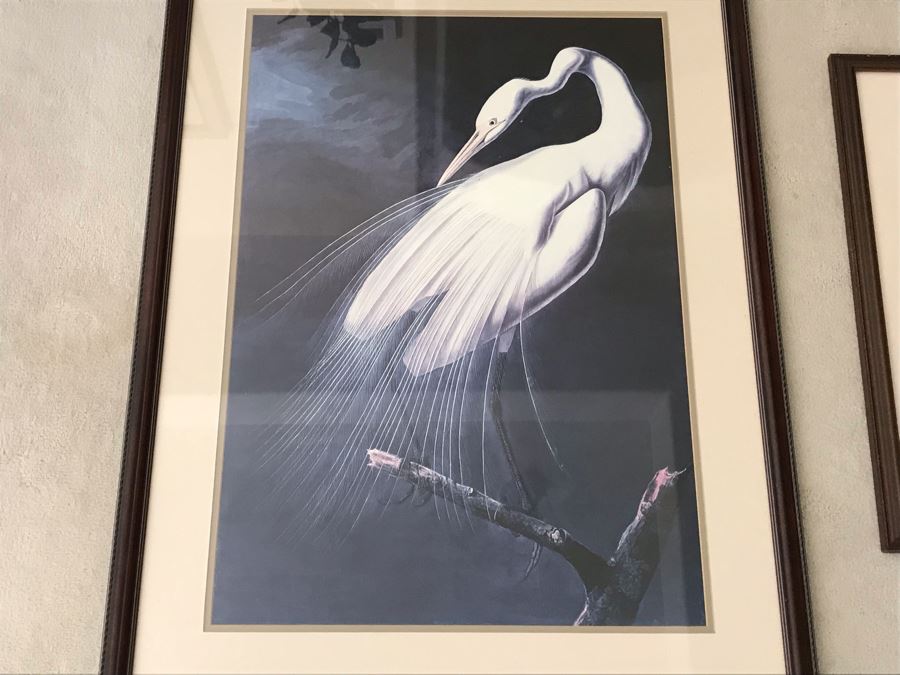 Pair Of Framed Bird Prints 27' X 38' And 31' X 23' [Photo 3]