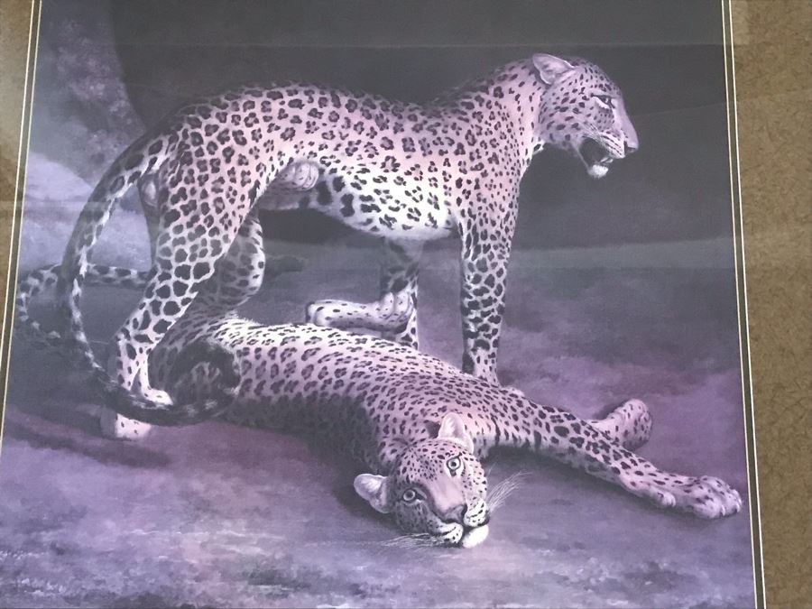 Gold Framed Leopard Print 39' X 36' [Photo 3]