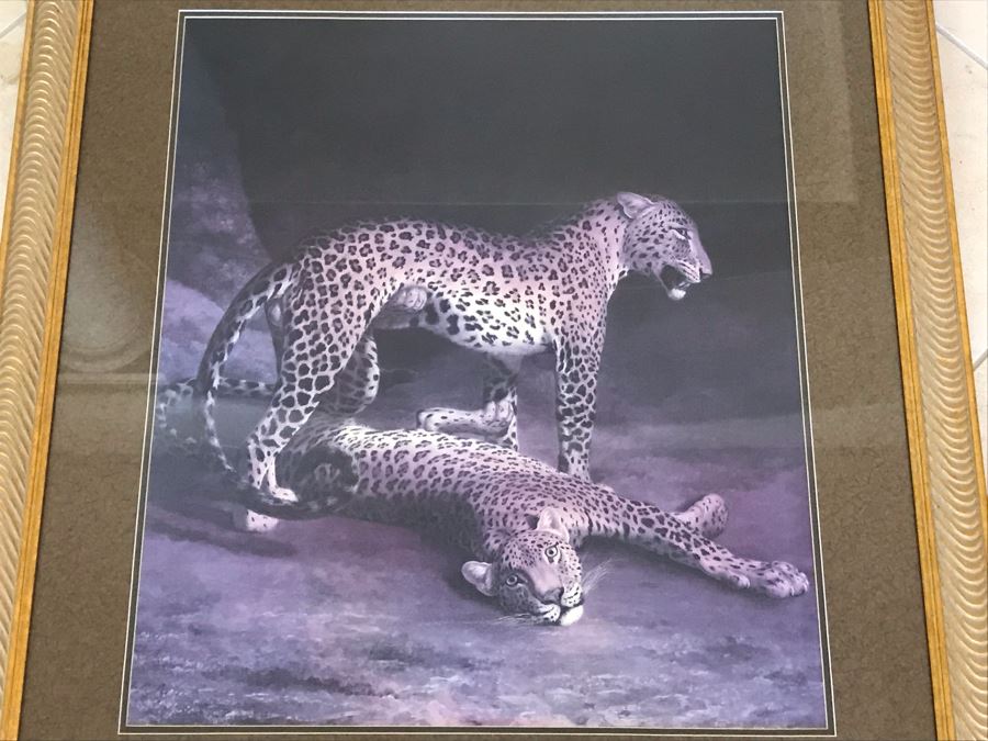 Gold Framed Leopard Print 39' X 36' [Photo 2]