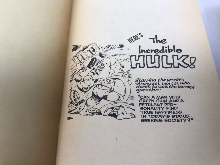Set Of (3) Vintage Comic Paperback Books: No. 4 Batman Vs. The Penguin 1st Printing 1966, 1966 The Amazing Spider-Man Collector's Album And 1966 The Incredible Hulk Collector's Album [Photo 16]